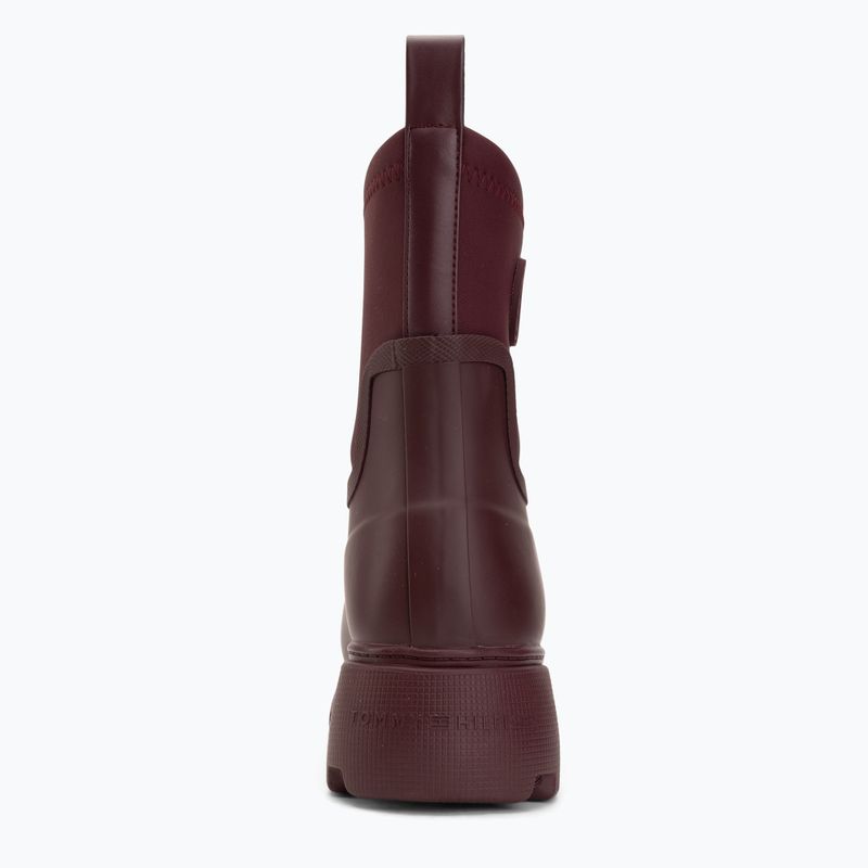 Галоші жіночі Tommy Hilfiger Stamp Warm Ankle oxblood 6