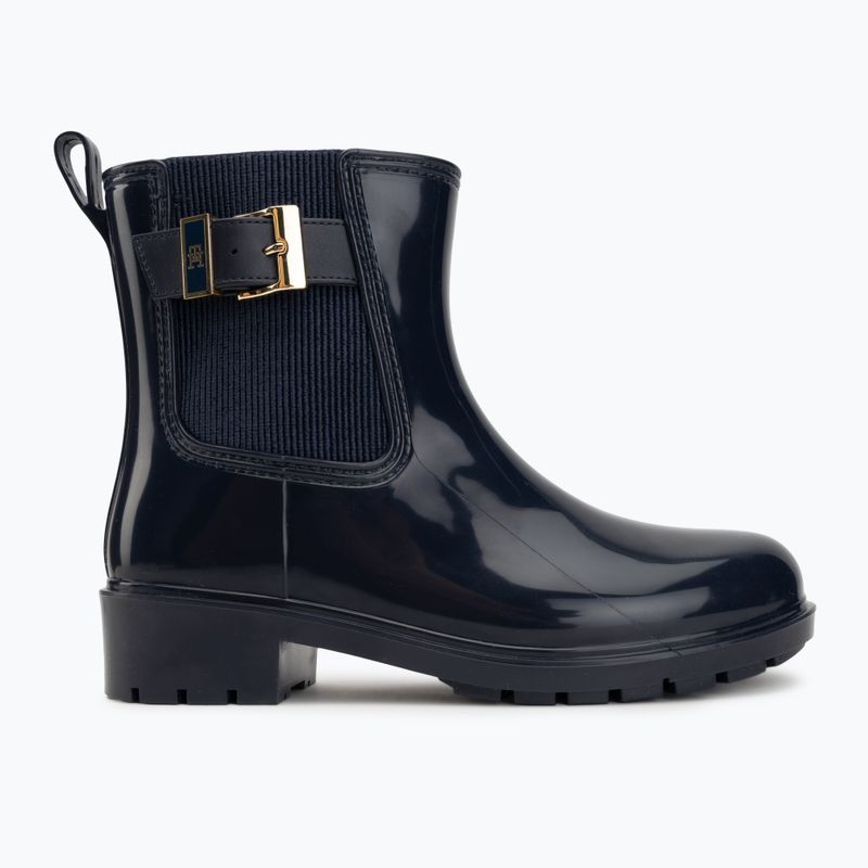 Галоші жіночі Tommy Hilfiger Buckle Glossy Ankle space blue 2