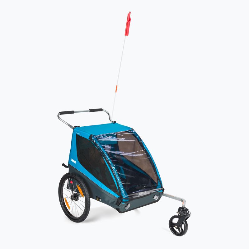 Причіп велосипедний двомісний  Thule Coaster XT Bike Trailer+Stroll синій 10101806