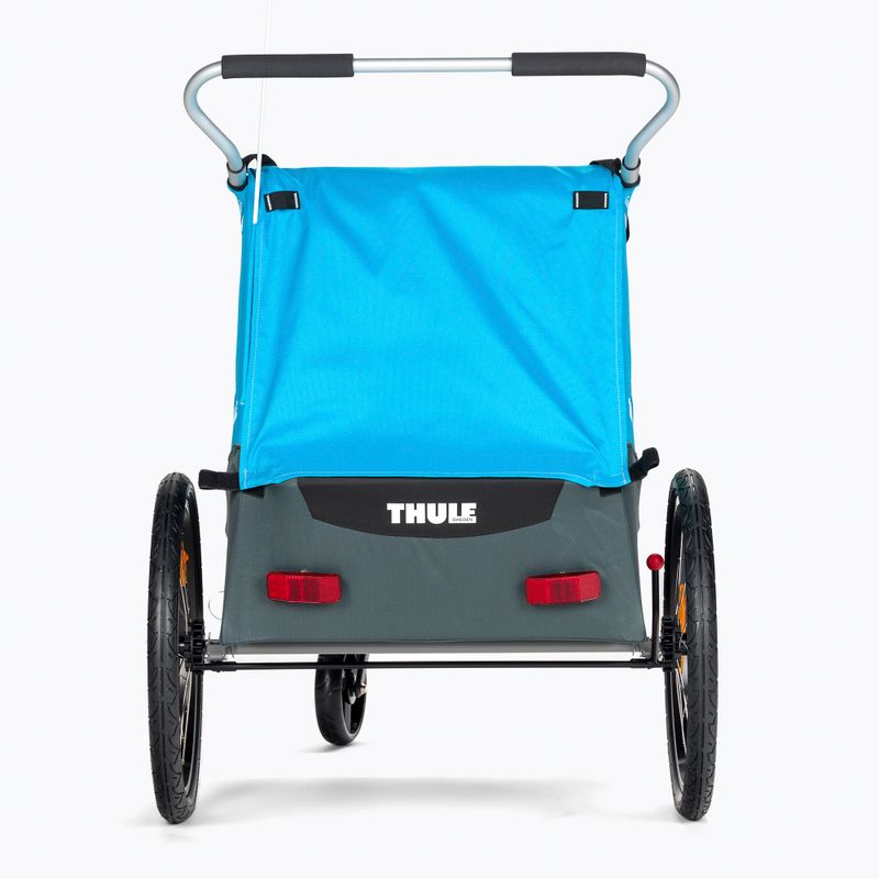 Причіп велосипедний двомісний  Thule Coaster XT Bike Trailer+Stroll синій 10101806 3