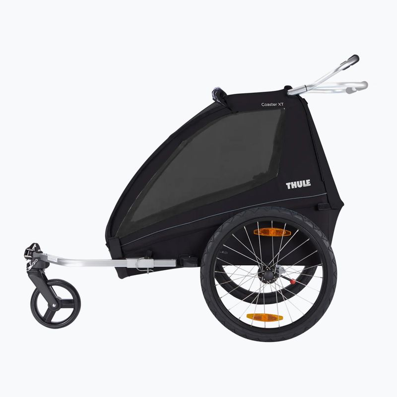 Причіп велосипедний двомісний  Thule Coaster XT Bike Trailer+Stroll чорний 10101810 2