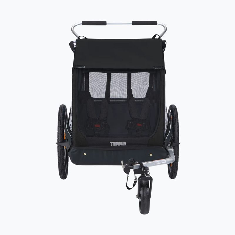 Причіп велосипедний двомісний  Thule Coaster XT Bike Trailer+Stroll чорний 10101810 3