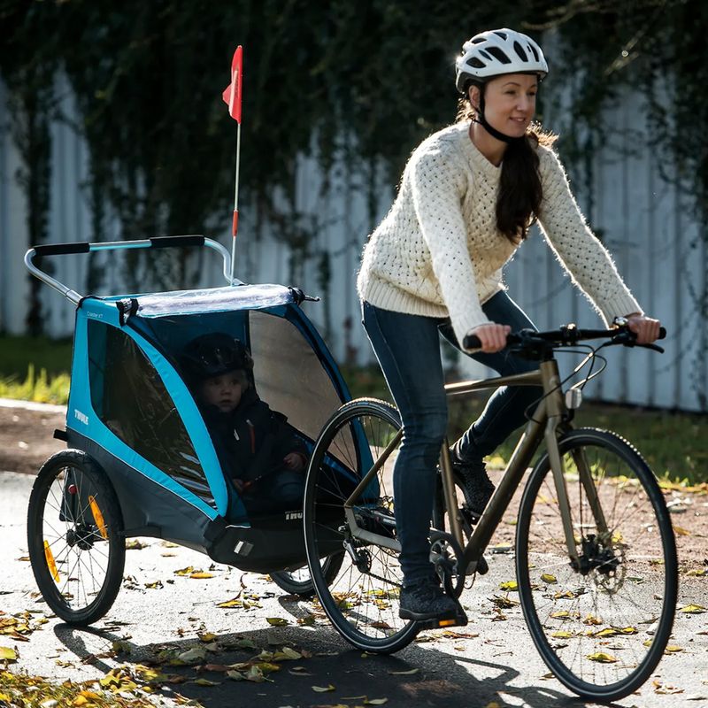 Причіп велосипедний двомісний  Thule Coaster XT Bike Trailer+Stroll чорний 10101810 6