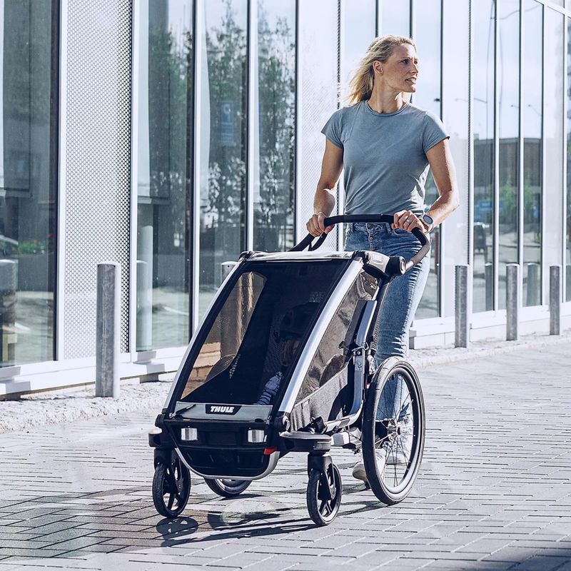 Причіп велосипедний двомісний Thule Chariot Lite зелений 10203022 7