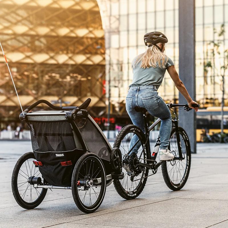 Причіп велосипедний двомісний Thule Chariot Lite зелений 10203022 8