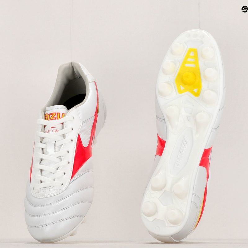 Чоловічі футбольні бутси Mizuno Morelia II Elite MD білі/квітковий корал2/болт2 14