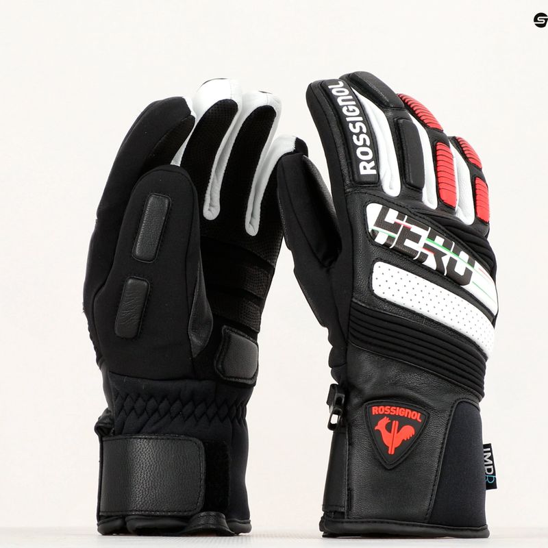 Чоловічі лижні рукавиці Rossignol Hero Expert Lth Impr G чорні 3