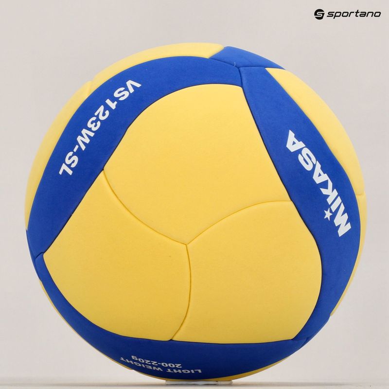 М'яч волейбольний Mikasa VS123W SL yellow/blue розмір 5 5
