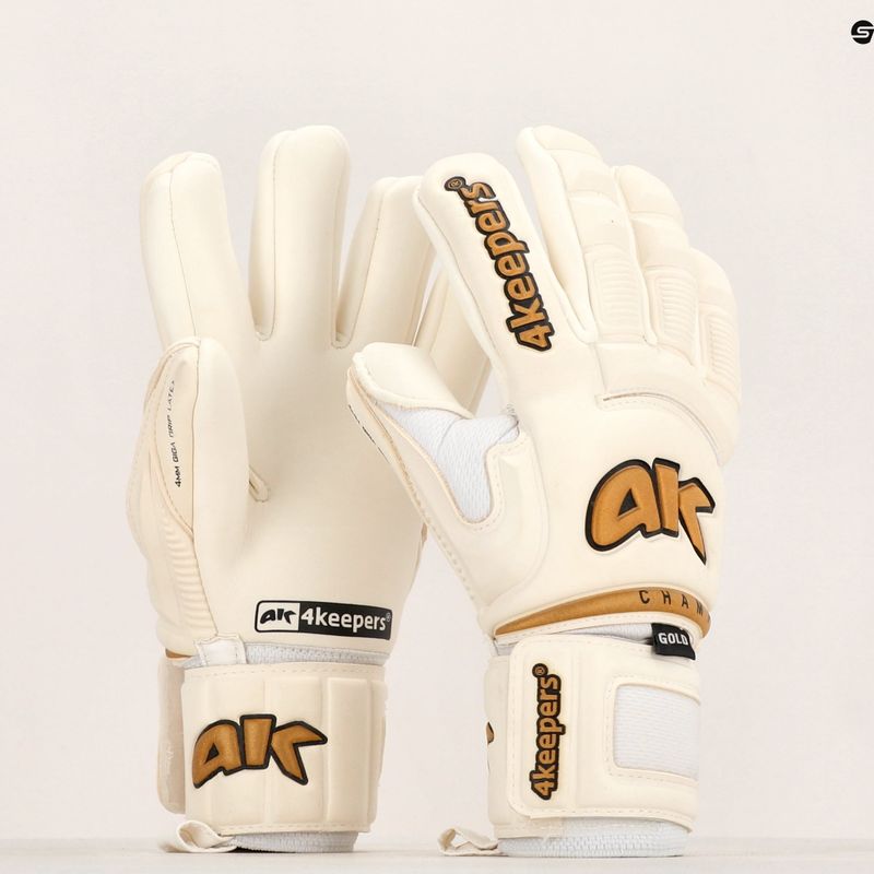 4Keepers Champ Gold VI воротарські рукавиці білі 12