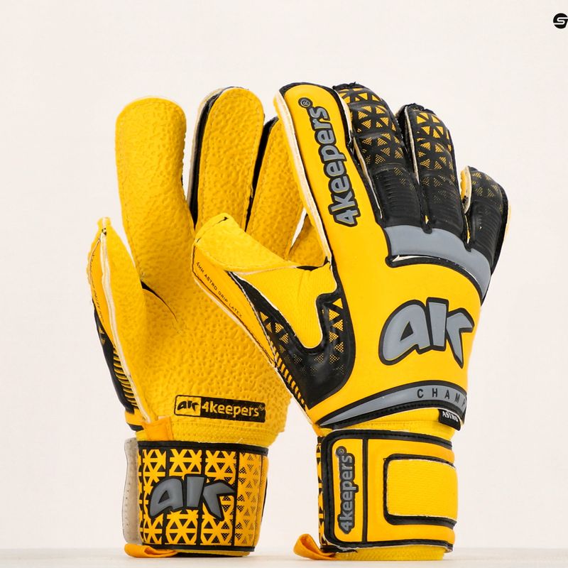 4Keepers Champ Astro VI воротарські рукавиці жовті/сірі 5