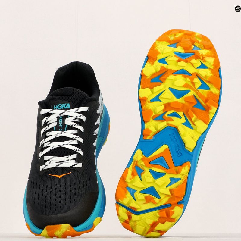 Чоловічі бігові кросівки HOKA Torrent 3 чорні/блакитні 9