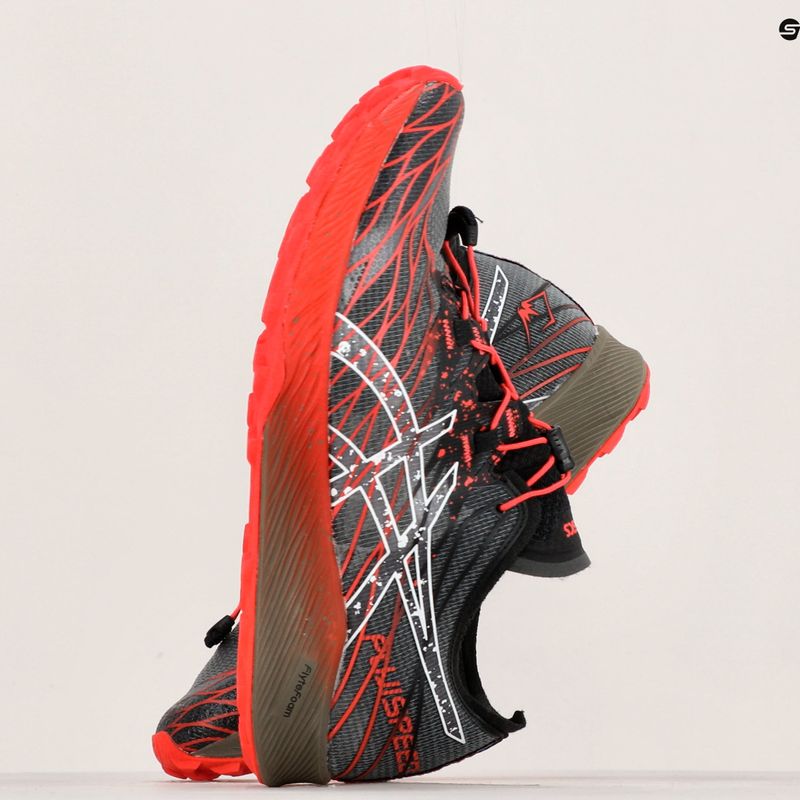 Кросівки чоловічі ASICS Fujispeed black/cherry tomato 15