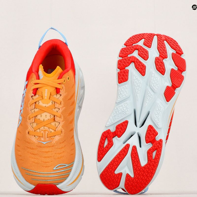 Кросівки чоловічі HOKA Bondi X fiesta/amber yellow 11