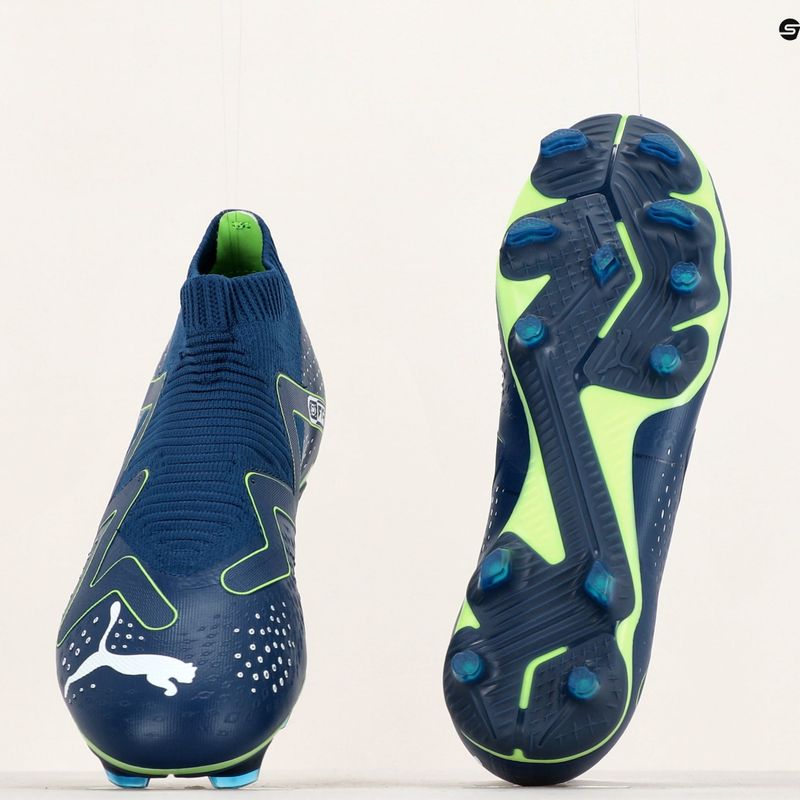 Футбольні бутси чоловічі PUMA Future Match+ Ll Fg/Ag persian blue/puma white/pro green 13