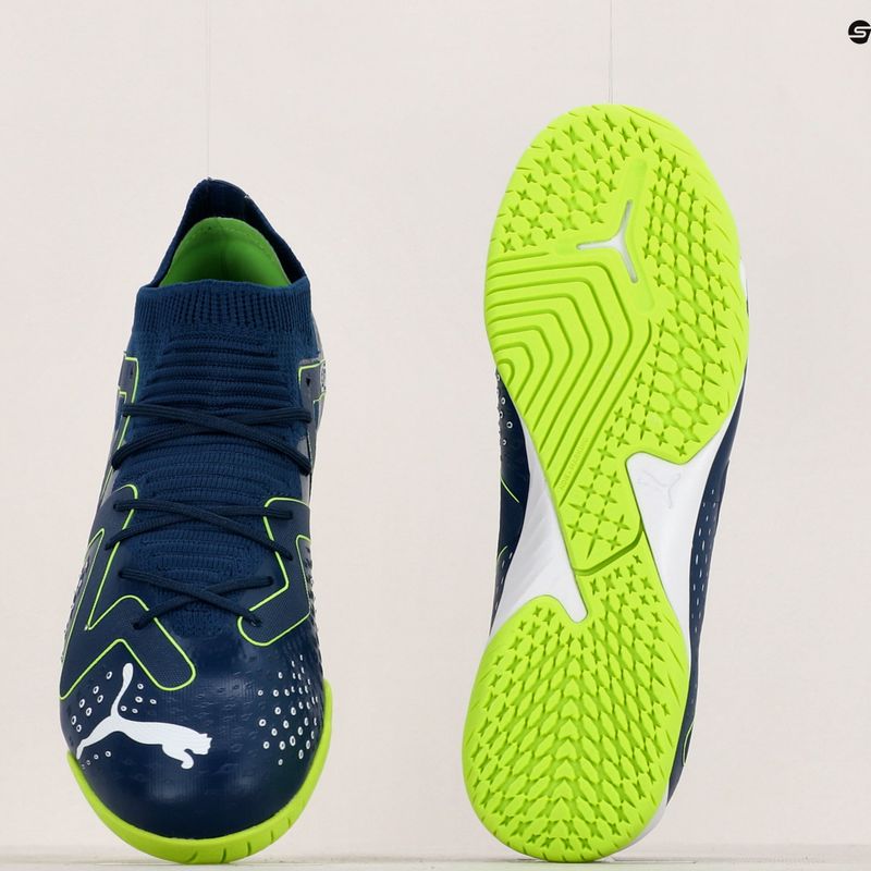 Футбольні бутси дитячі PUMA Match It + Mid Jr persian blue/puma white/ultra green 14