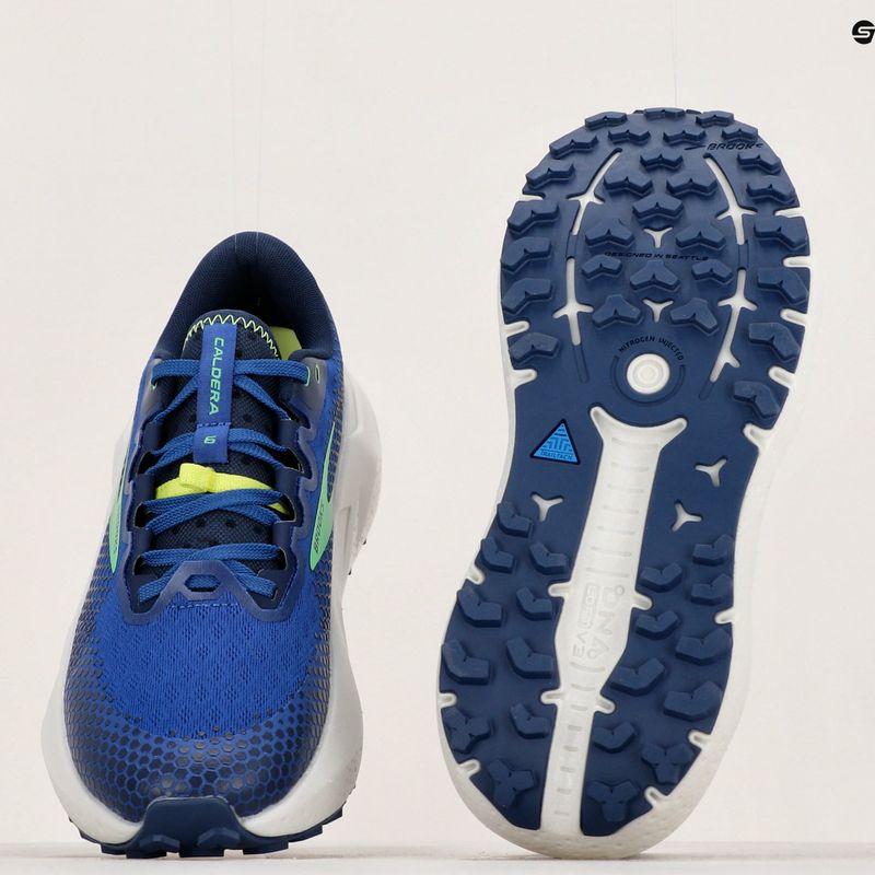 Кросівки для бігу чоловічі Brooks Caldera 6 blue/surf the web/green 8