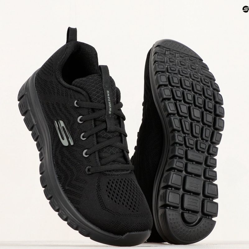 Кросівки тренувальні жіночі SKECHERS Graceful Get Connected black 13