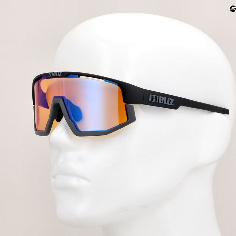 Велосипедні окуляри Bliz Vision Nano Optics Nordic Light S2 матові чорні/світло-коралові/помаранчево-сині 11
