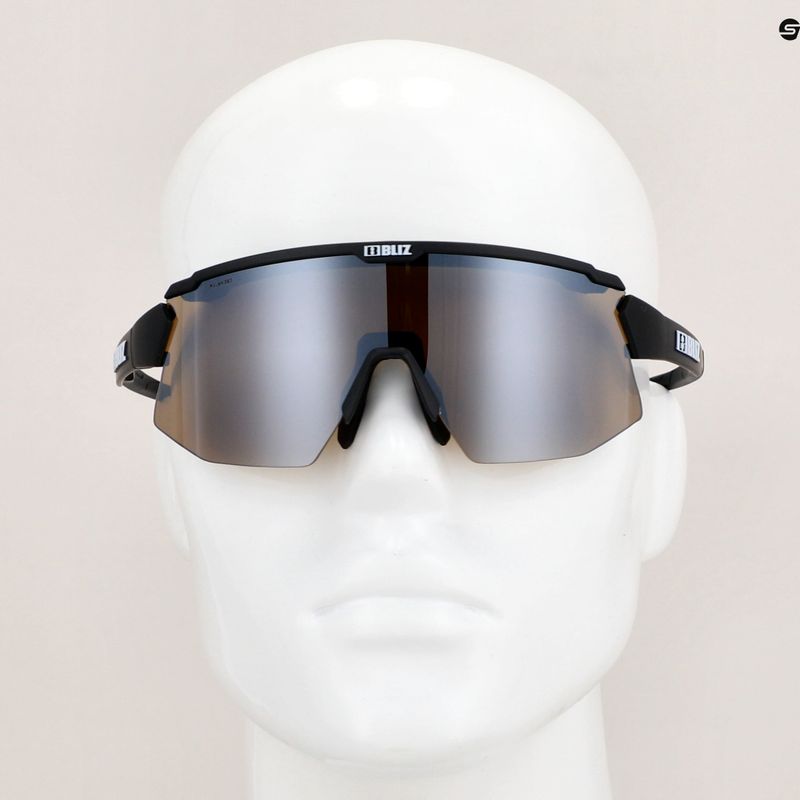 Велосипедні окуляри Bliz Breeze Polarized S3+S2 матові чорні/коричнево-сріблясті дзеркальні/основні помаранчеві 7