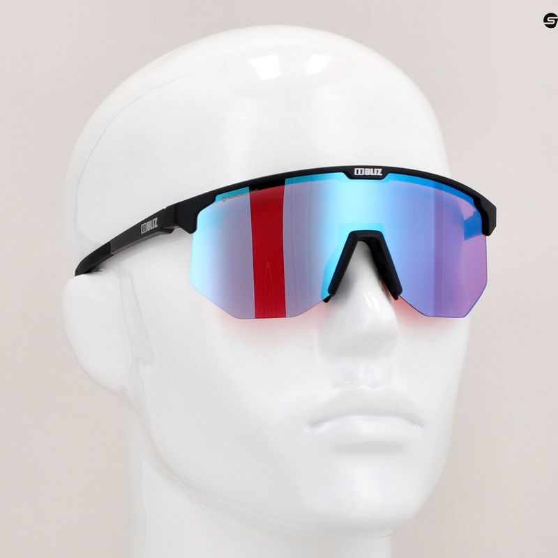 Велосипедні окуляри Bliz Hero Nano Optics Nordic Light S2 матові чорні/світла бегонія/фіолетово-сині мульти 14