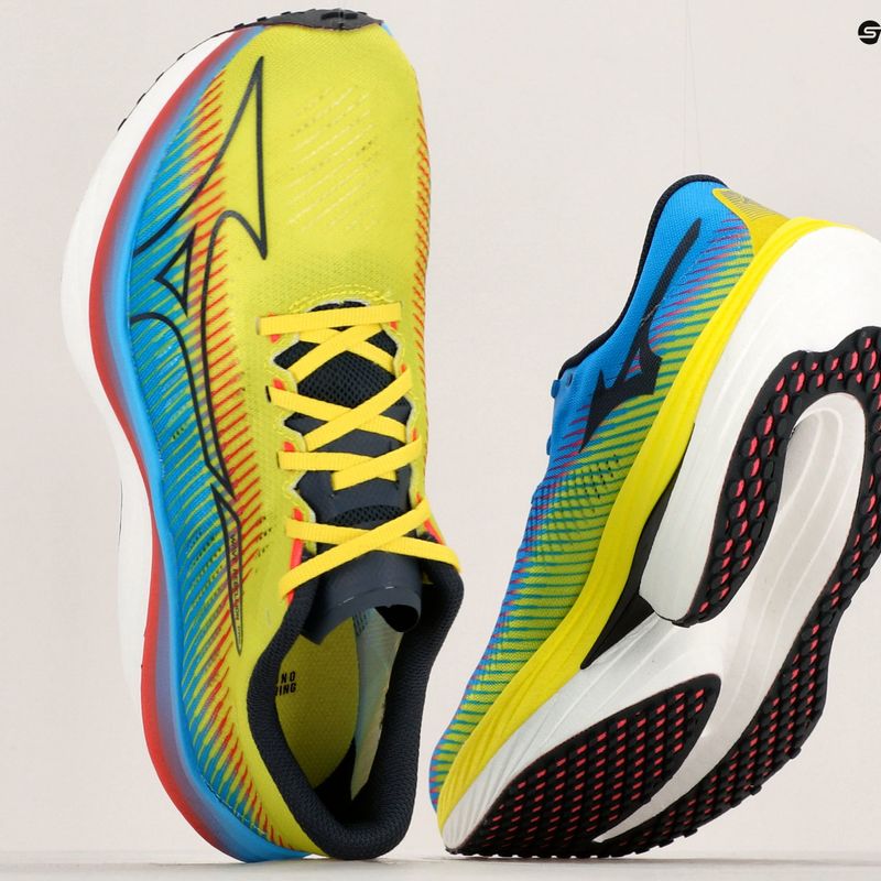 Кросівки для бігу чоловічі Mizuno Wave Rebellion Pro bolt2neon/ombre blue/jet blue 8