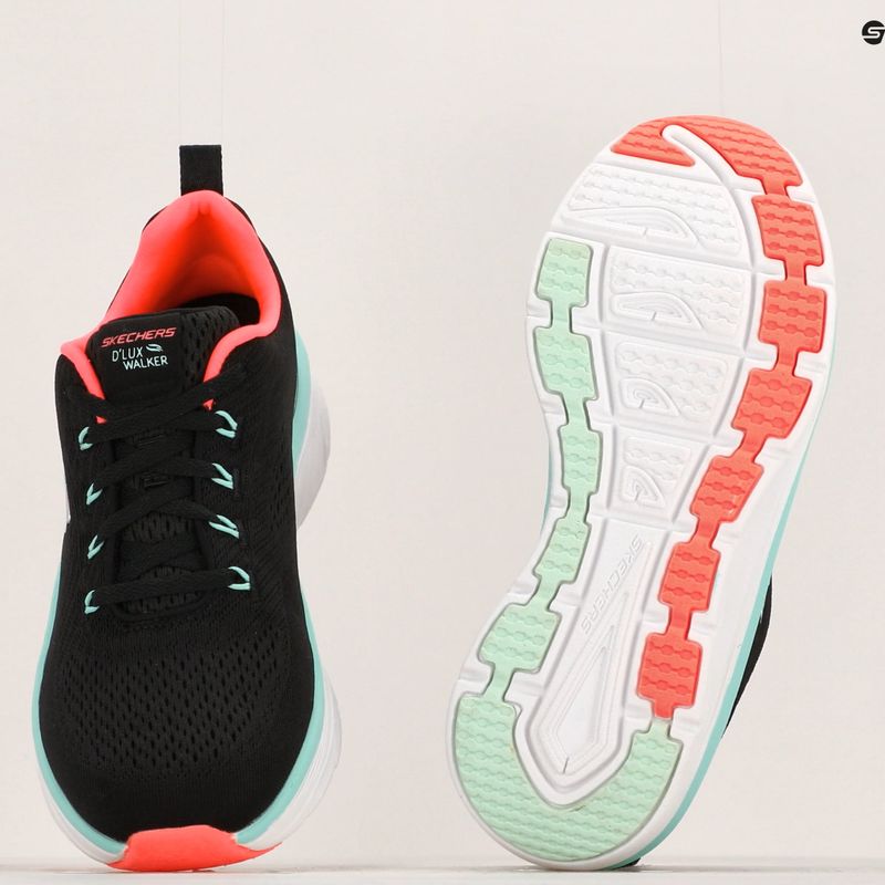 Жіночі кросівки SKECHERS D'Lux Walker Let It Glow чорні/м'ятні 14