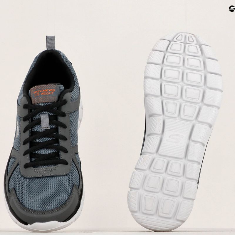 Кросівки тренувальні чоловічі SKECHERS Track Scrolic charcoal/black 14