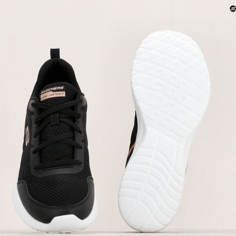 Кросівки тренувальні жіночі SKECHERS Skech-Air Dynamight The Halcyon black/rose gold 14