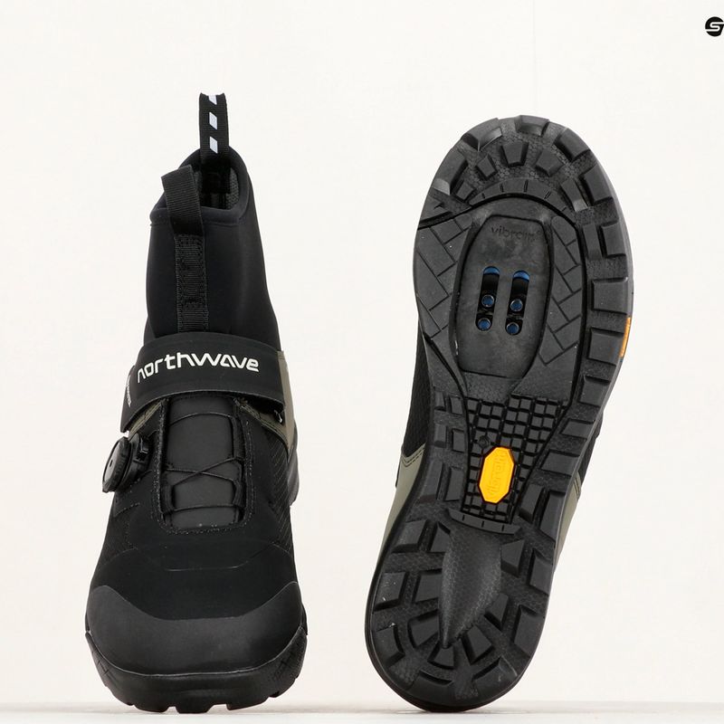 Кросівки велосипедні МТВ чоловічі Northwave Kingrock Plus GTX black/forest green 11