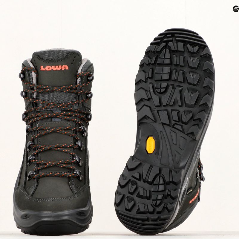 Черевики LOWA Renegade GTX Mid anthrazit/mandarin 10