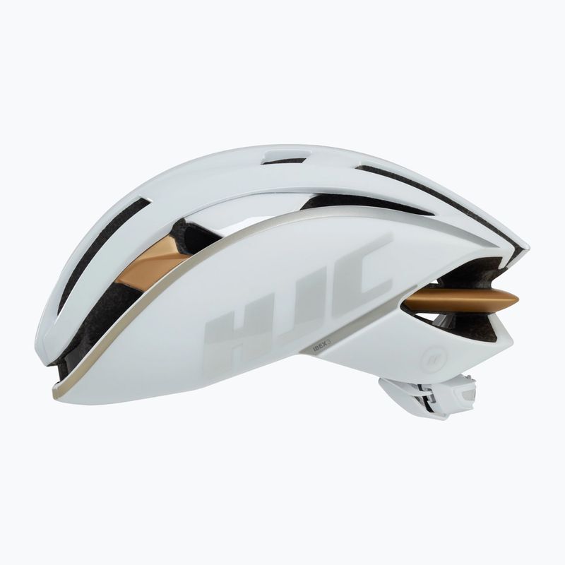 Шолом велосипедний HJC Ibex 3 mt gl white/gold 2