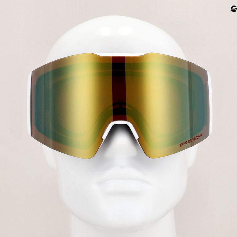 Маска лижна Oakley Fall Line white leopard/prizm sage gold iridium 7