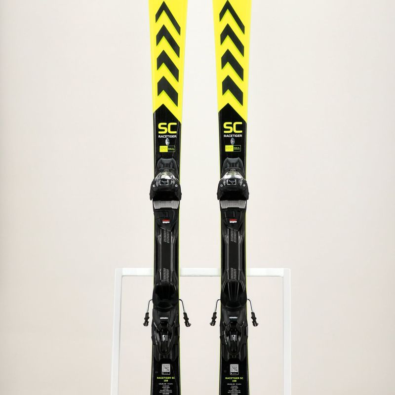 Гірські лижі Völkl Racetiger SC Yellow + vMotion 10 GW жовто-чорні 11