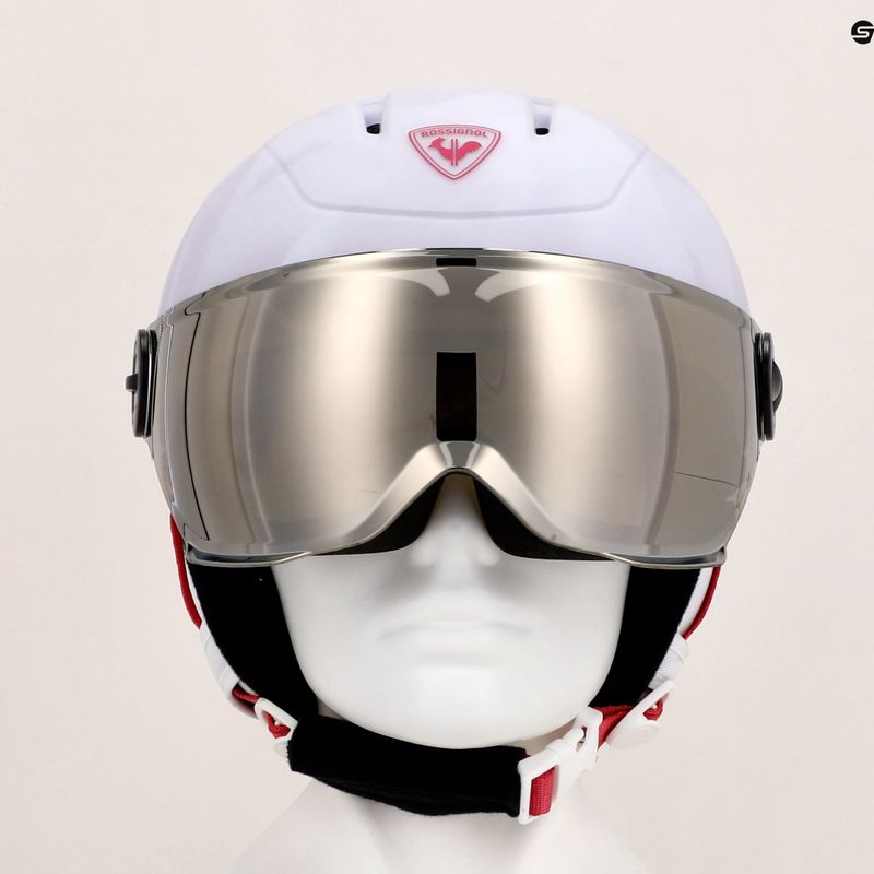 Шолом гірськолижний дитячий Rossignol Whoopee Visor Impacts white 13