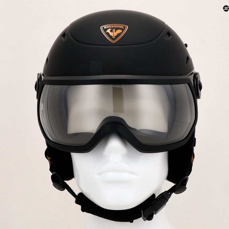 Жіночий гірськолижний шолом Rossignol Allspeed Visor Imp Photo чорний 12