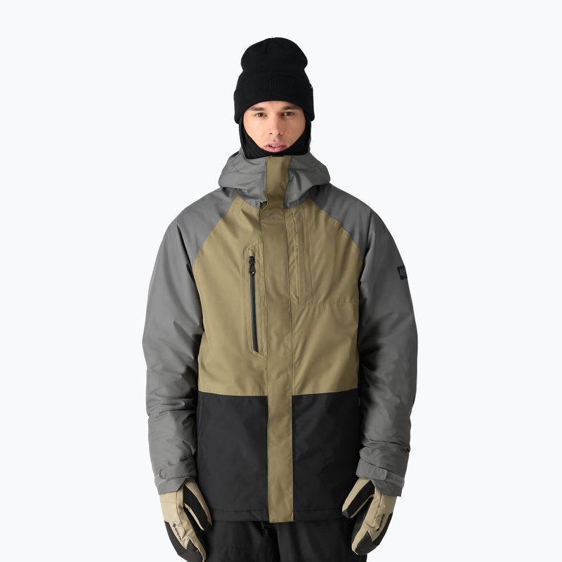 Куртка сноубордична чоловіча 686 Gore-Tex Core Insulated rhino grey colorblock