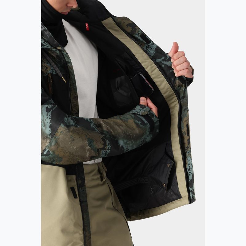 Куртка сноубордична чоловіча 686 Geo cypress green hemisphere colorblock 5