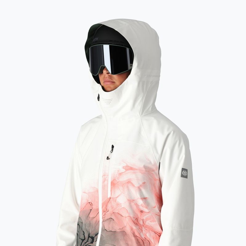 Куртка сноубордична жіноча 686 Hydra white cypress cloudbreak 4