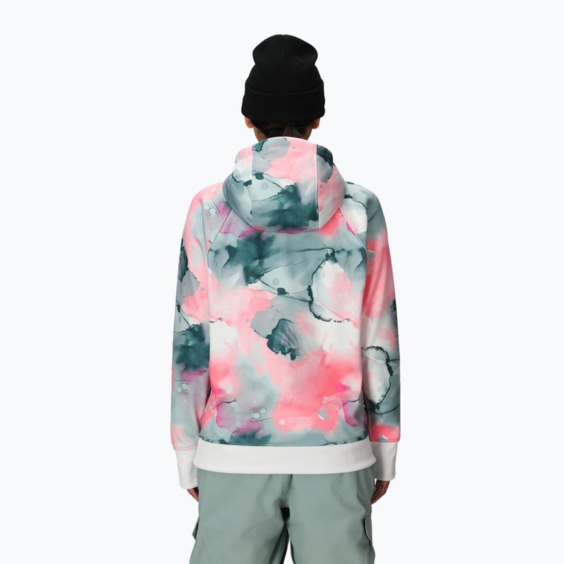 Кофта для сноуборду жіноча 686 Bonded Fleece Pullover Hoody geranium pink ink 3