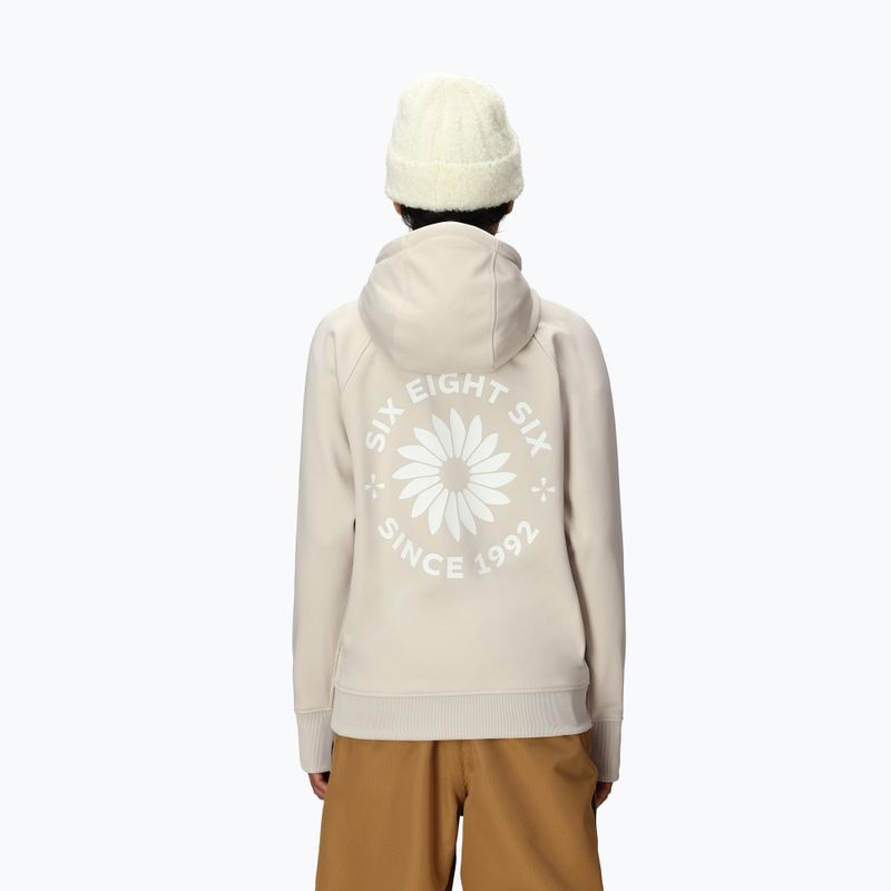 Кофта для сноуборду жіноча 686 Bonded Fleece Pullover Hoody limestone 3