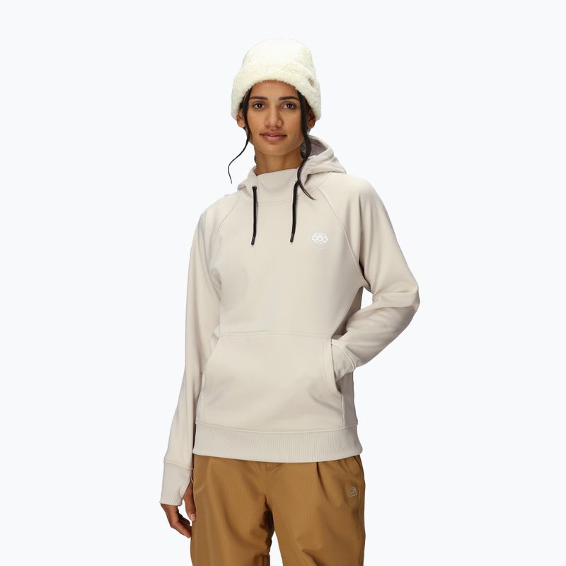 Кофта для сноуборду жіноча 686 Bonded Fleece Pullover Hoody limestone 4