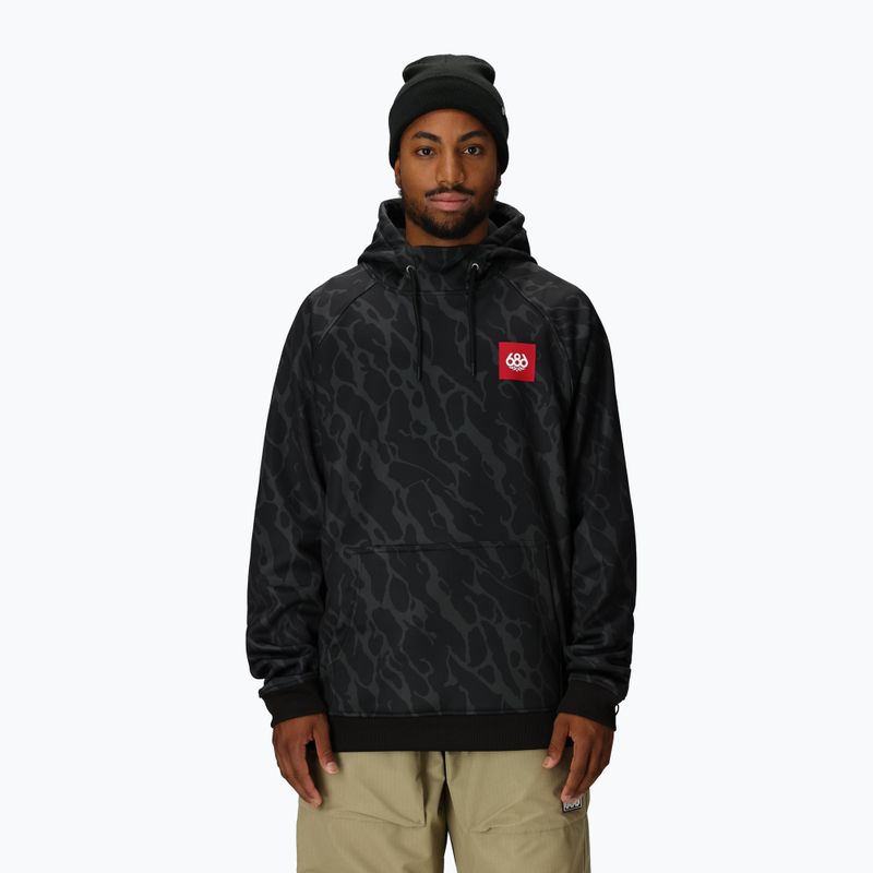 Кофта для сноуборду чоловіча 686 Bonded Fleece black fracture print