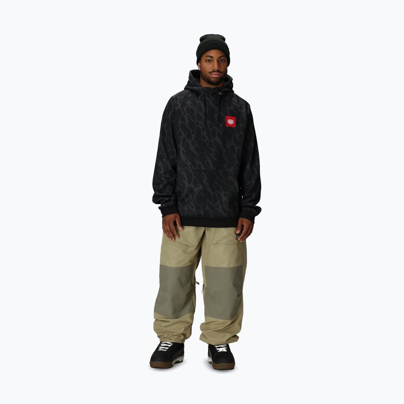 Кофта для сноуборду чоловіча 686 Bonded Fleece black fracture print 2