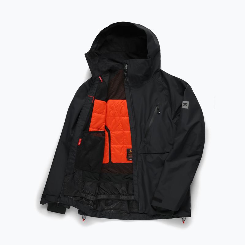 Куртка для сноуборду чоловіча 686 Hydra Thermagraph black 8