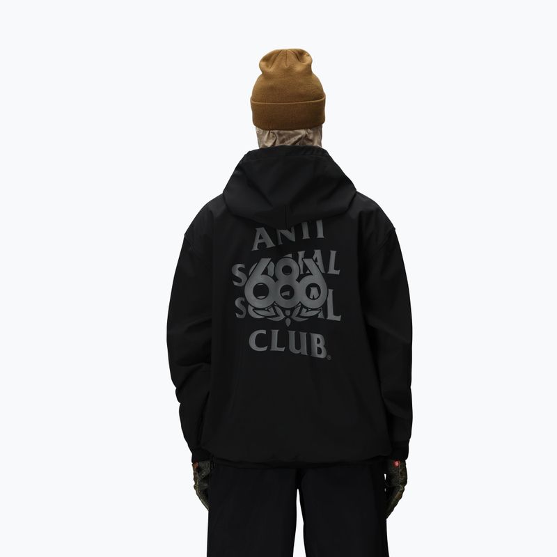 Кофта для сноуборду чоловіча 686 x ASSC F1 Waterproof Team Hoody assc black 2