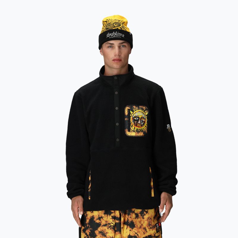 Кофта флісова для сноуборду чоловіча 686 Tioga Sherpa Fleece sublime black