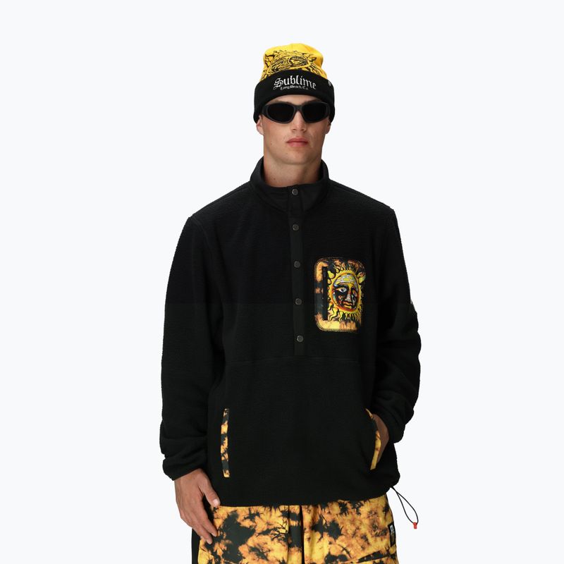 Кофта флісова для сноуборду чоловіча 686 Tioga Sherpa Fleece sublime black 3