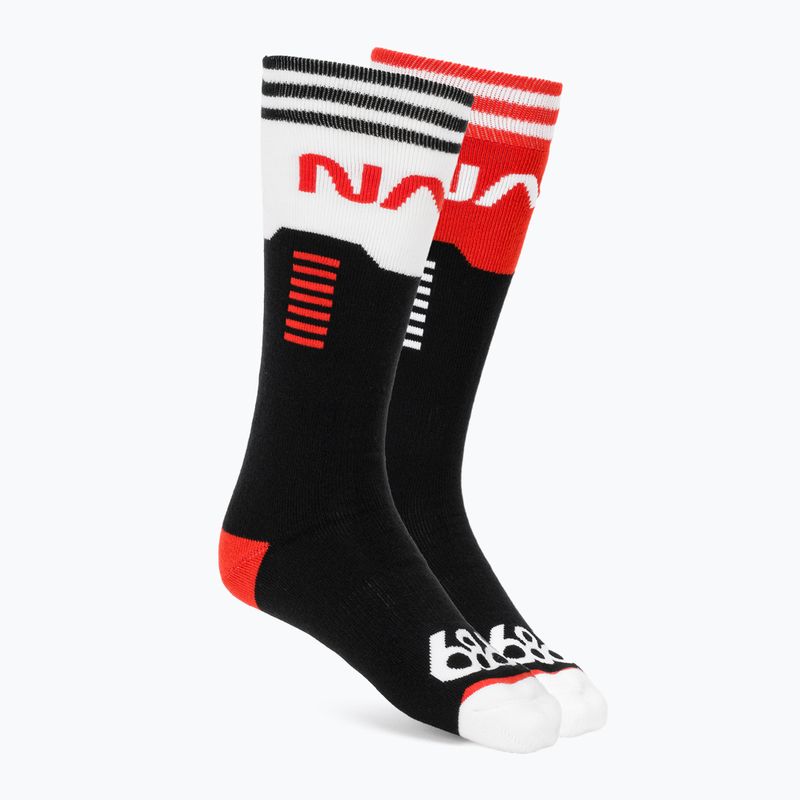 Шкарпетки для сноуборду чоловічі 686 NASA 2 пари black/red/white
