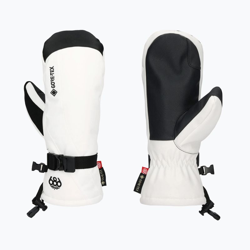 Рукавиці для сноуборду жіночі 686 Gore-Tex Linear Mitt white