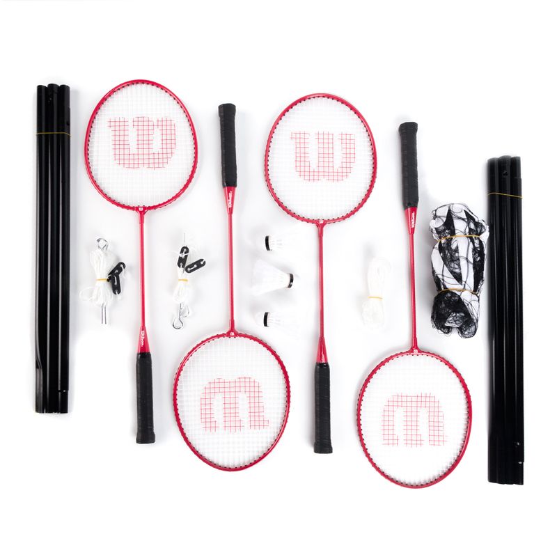Набір бадмінтонних ракеток Wilson Tour Set 4 шт. червоний WRT844400